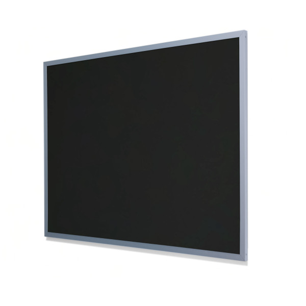 2209 Black Olive Colored Cork Forbo Bulletin Board with Heavy Aluminum Frame